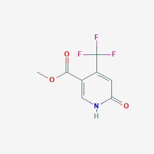 molecular formula C8H6F3NO3 B12503705 Methyl 6-hydroxy-4-(trifluoromethyl)nicotinate 