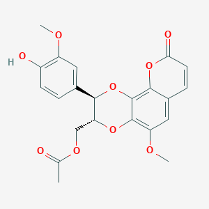 molecular formula C22H20O9 B1250378 Hyosgerin 
