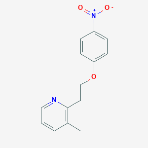 molecular formula C14H14N2O3 B125038 3-Methyl-2-(2-(4-nitrophenoxy)ethyl)pyridine CAS No. 85583-55-7