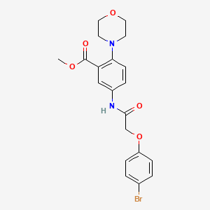 molecular formula C20H21BrN2O5 B12503835 Methyl 5-{[(4-bromophenoxy)acetyl]amino}-2-(morpholin-4-yl)benzoate 