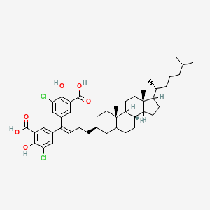 molecular formula C45H60Cl2O6 B1250390 Cosalane free acid 
