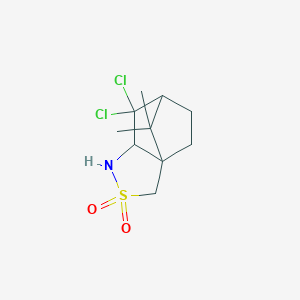 molecular formula C10H15Cl2NO2S B12504008 (-)-2,10-(3,3-Dichlorocamphor)sultam 