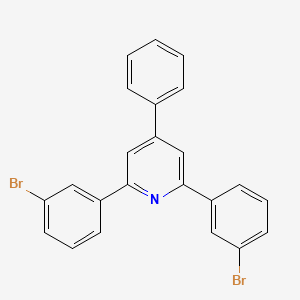molecular formula C23H15Br2N B12504038 2,6-Bis(3-bromophenyl)-4-phenylpyridine 