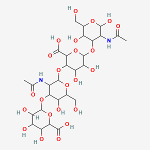 molecular formula C28H44N2O23 B12504050 Hyaluronate Tetrasaccharide 