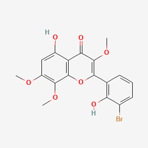 molecular formula C18H15BrO7 B1250407 CJ-19784 CAS No. 399509-71-8