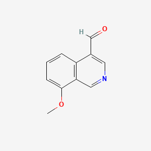 molecular formula C11H9NO2 B12504152 8-Methoxyisoquinoline-4-carbaldehyde 