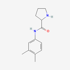 molecular formula C13H18N2O B12504169 N-(3,4-Dimethylphenyl)pyrrolidine-2-carboxamide 