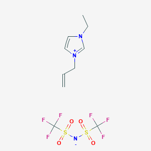 molecular formula C10H13F6N3O4S2 B12504178 3-Allyl-1-ethyl-1H-imidazol-3-ium bis((trifluoromethyl)sulfonyl)amide 
