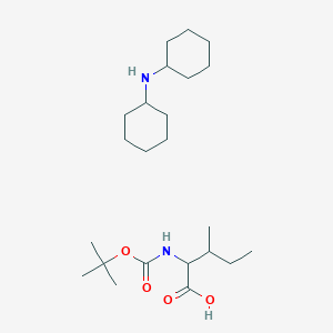 molecular formula C23H44N2O4 B12504184 Dicyclohexylamine (tert-butoxycarbonyl)-D-alloisoleucinate 