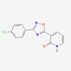 molecular formula C13H8ClN3O2 B12504233 3-[3-(4-chlorophenyl)-1,2,4-oxadiazol-5-yl]pyridin-2(1H)-one 