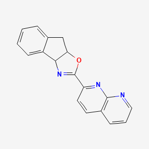 molecular formula C18H13N3O B12504253 2-{3aH,8H,8aH-indeno[1,2-d][1,3]oxazol-2-yl}-1,8-naphthyridine 