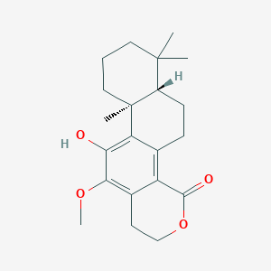 molecular formula C21H28O4 B1250426 15,16-dihydroswartziarboreol C 