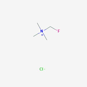 molecular formula C4H11ClFN B12504271 (Fluoromethyl)trimethylammonium chloride 