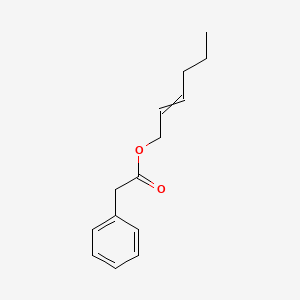 molecular formula C14H18O2 B12504429 Hex-2-en-1-yl phenylacetate CAS No. 71605-86-2