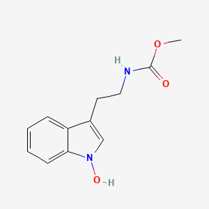 molecular formula C12H14N2O3 B1250447 Carbamic acid, [2-(1-hydroxy-1H-indol-3-yl)ethyl]-, methyl ester CAS No. 180910-53-6