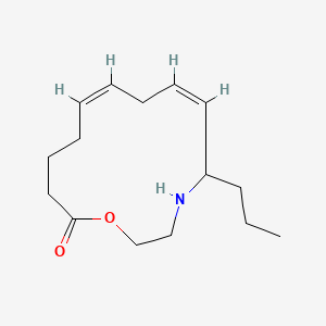 (7Z,10Z)-5-propyl-1-oxa-4-azacyclopentadeca-7,10-dien-15-one