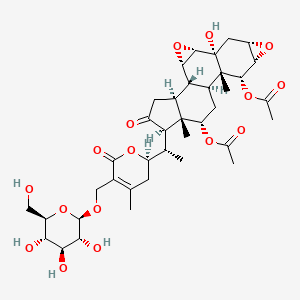 molecular formula C38H52O16 B1250449 Chantriolide A 