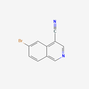 molecular formula C10H5BrN2 B12504509 6-Bromoisoquinoline-4-carbonitrile 