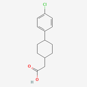 molecular formula C14H17ClO2 B12504539 2-(trans-4-(4-Chlorophenyl)cyclohexyl)acetic acid 