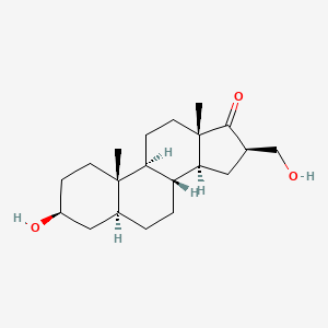 molecular formula C20H32O3 B1250462 3beta-Hydroxy-16beta-(hydroxymethyl)-5alpha-androstan-17-one 