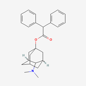 molecular formula C26H31NO2 B12504654 (3R,5S,7s)-4-(dimethylamino)tricyclo[3.3.1.1~3,7~]dec-1-yl diphenylacetate 