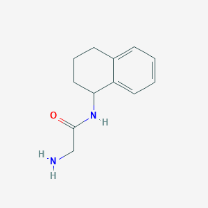 molecular formula C12H16N2O B12504661 2-amino-N-(1,2,3,4-tetrahydronaphthalen-1-yl)acetamide 