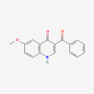molecular formula C17H13NO3 B12504734 6-methoxy-3-(phenylcarbonyl)quinolin-4(1H)-one 