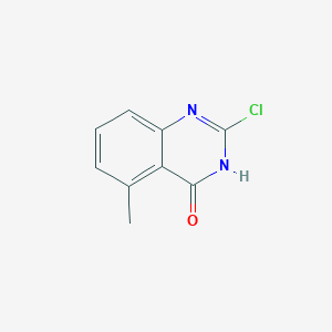 molecular formula C9H7ClN2O B12504787 2-Chloro-5-methylquinazolin-4-ol 
