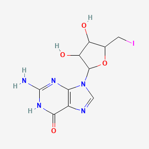 molecular formula C10H12IN5O4 B12504819 5'-Deoxy-5'-iodoguanosine 