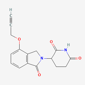 molecular formula C16H14N2O4 B12504822 3-(1-Oxo-4-(prop-2-yn-1-yloxy)isoindolin-2-yl)piperidine-2,6-dione 