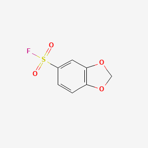 molecular formula C7H5FO4S B12504824 Benzo[d][1,3]dioxole-5-sulfonyl fluoride 