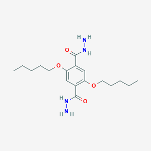 molecular formula C18H30N4O4 B12504850 2,5-Bis(pentyloxy)terephthalohydrazide 
