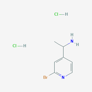 molecular formula C7H11BrCl2N2 B12504858 1-(2-Bromopyridin-4-yl)ethanamine dihydrochloride 