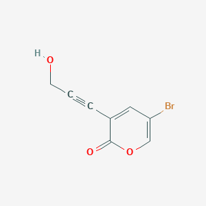 3-(3-Hydroxy-1-propynyl)-5-bromo-2H-pyran-2-one