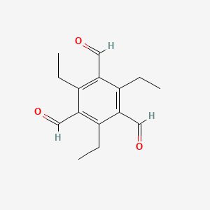 molecular formula C15H18O3 B12504863 2,4,6-Triethylbenzene-1,3,5-tricarbaldehyde 