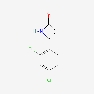 molecular formula C9H7Cl2NO B12504874 4-(2,4-Dichlorophenyl)azetidin-2-one 