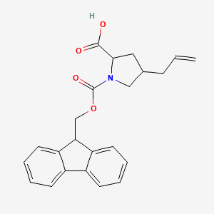 molecular formula C23H23NO4 B12504898 Fmoc-(R)-gamma-allyl-L-proline 