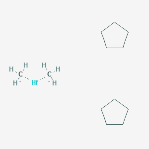 molecular formula C12H26Hf-2 B12504952 Carbanide;cyclopentane;hafnium 