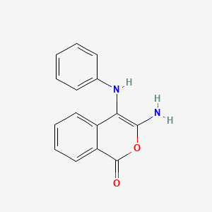 3-Amino-4-(phenylamino)isochromen-1-one