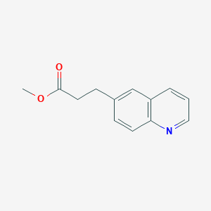 molecular formula C13H13NO2 B12505099 Methyl 3-(quinolin-6-yl)propanoate 
