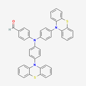 molecular formula C43H29N3OS2 B12505115 4-(Bis(4-(10H-phenothiazin-10-yl)phenyl)amino)benzaldehyde 