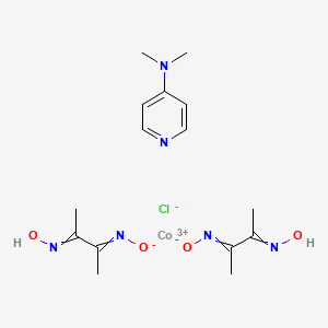 molecular formula C15H24ClCoN6O4 B12505131 cobalt(3+) DMAP bis([3-(hydroxyimino)butan-2-ylidene](oxido)amine) chloride 