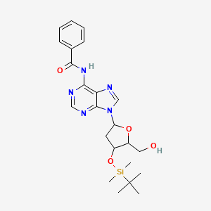 molecular formula C23H31N5O4Si B12505135 N-(9-{4-[(tert-butyldimethylsilyl)oxy]-5-(hydroxymethyl)oxolan-2-yl}purin-6-yl)benzamide 