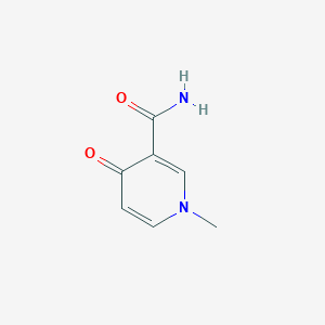 molecular formula C7H8N2O2 B125052 1,4-Dihydro-1-methyl-4-oxo-3-pyridinecarboxamide CAS No. 769-49-3