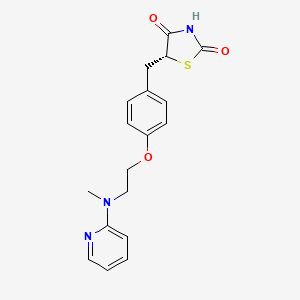 molecular formula C18H19N3O3S B1250522 (+)-Rosiglitazone CAS No. 163860-16-0
