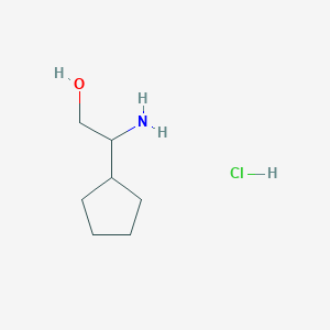 molecular formula C7H16ClNO B12505282 2-Amino-2-cyclopentylethanol hydrochloride 