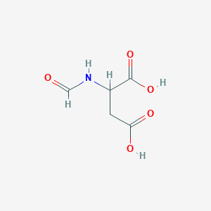 molecular formula C5H7NO5 B12505291 2-Formamidobutanedioic acid 