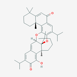 molecular formula C40H50O5 B1250534 Hongencaotone 