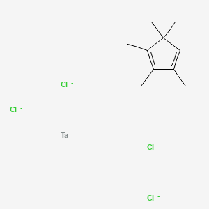 molecular formula C10H16Cl4Ta-4 B12505366 Tantalum(4+) pentamethylcyclopenta-1,3-dien-1-yl tetrachloride 
