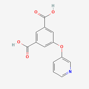molecular formula C13H9NO5 B12505373 5-(Pyridin-3-yloxy)isophthalic acid 